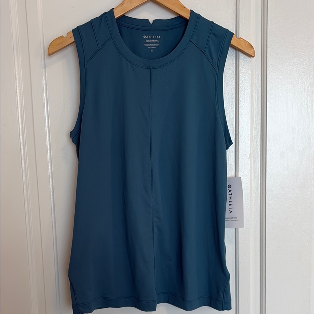 Athleta Sunchaser Tank Teal Sz M NWT